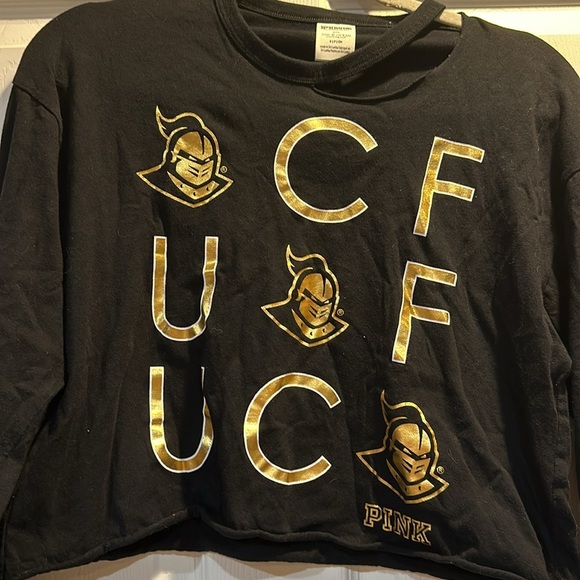 Victoria’s Secret Pink UCF University of Central Florida Cut Out Shirt S - Picture 4 of 6